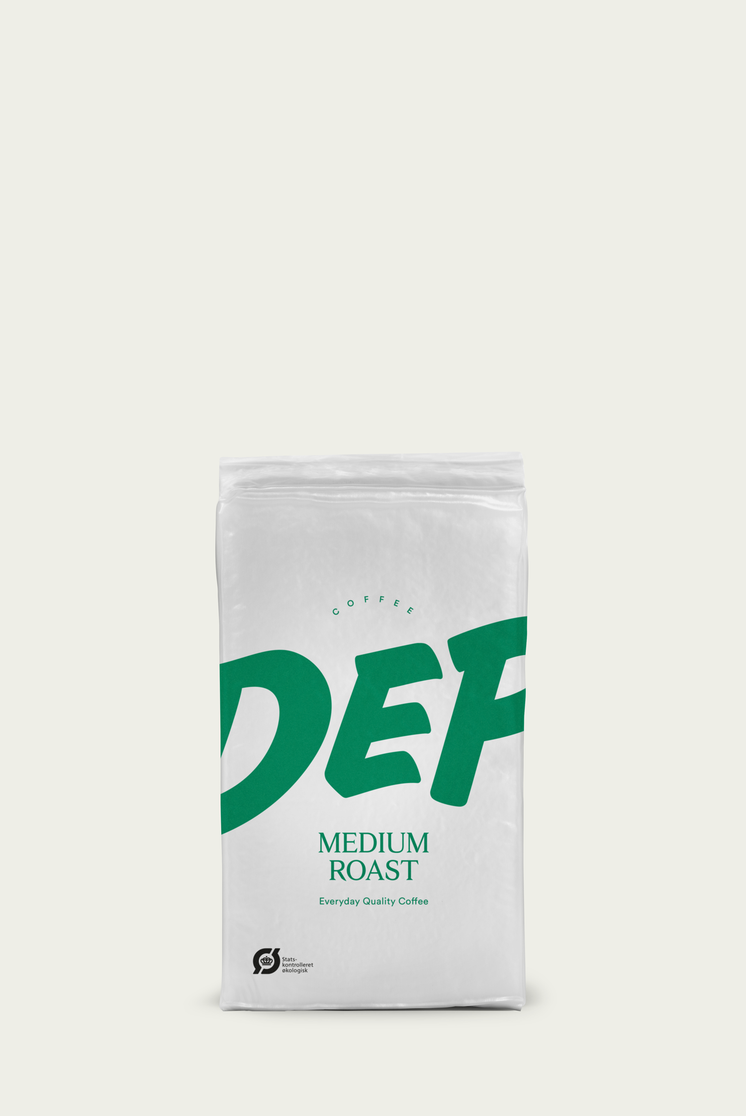 A package of Depanneur medium roast organic ground coffee.